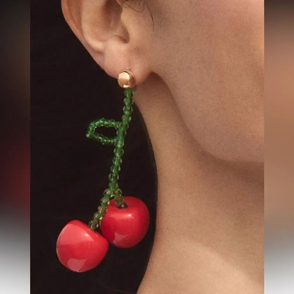 Cherry Drop Earrings S923